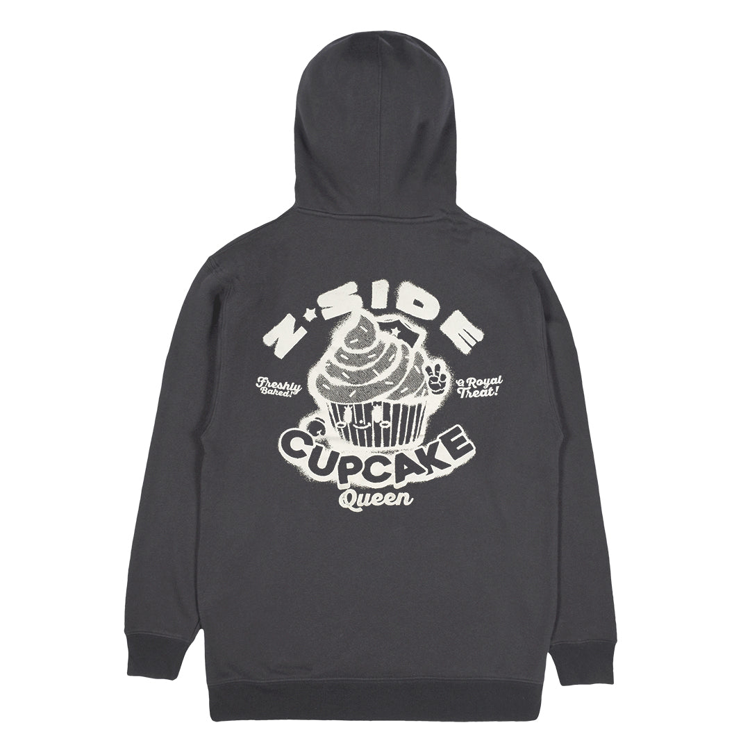 トップス independent 00s foodie Z SIDE® | CUPCAKE QUEEN HOODIE (VINTAGE BLACK) - LZSMerch