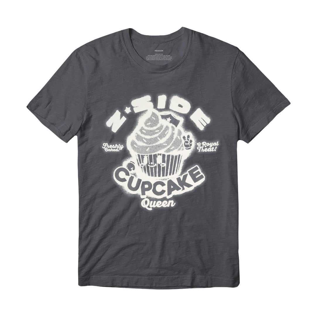Z SIDE® | CUPCAKE QUEEN TEE (VINTAGE BLACK) - LZSMerch