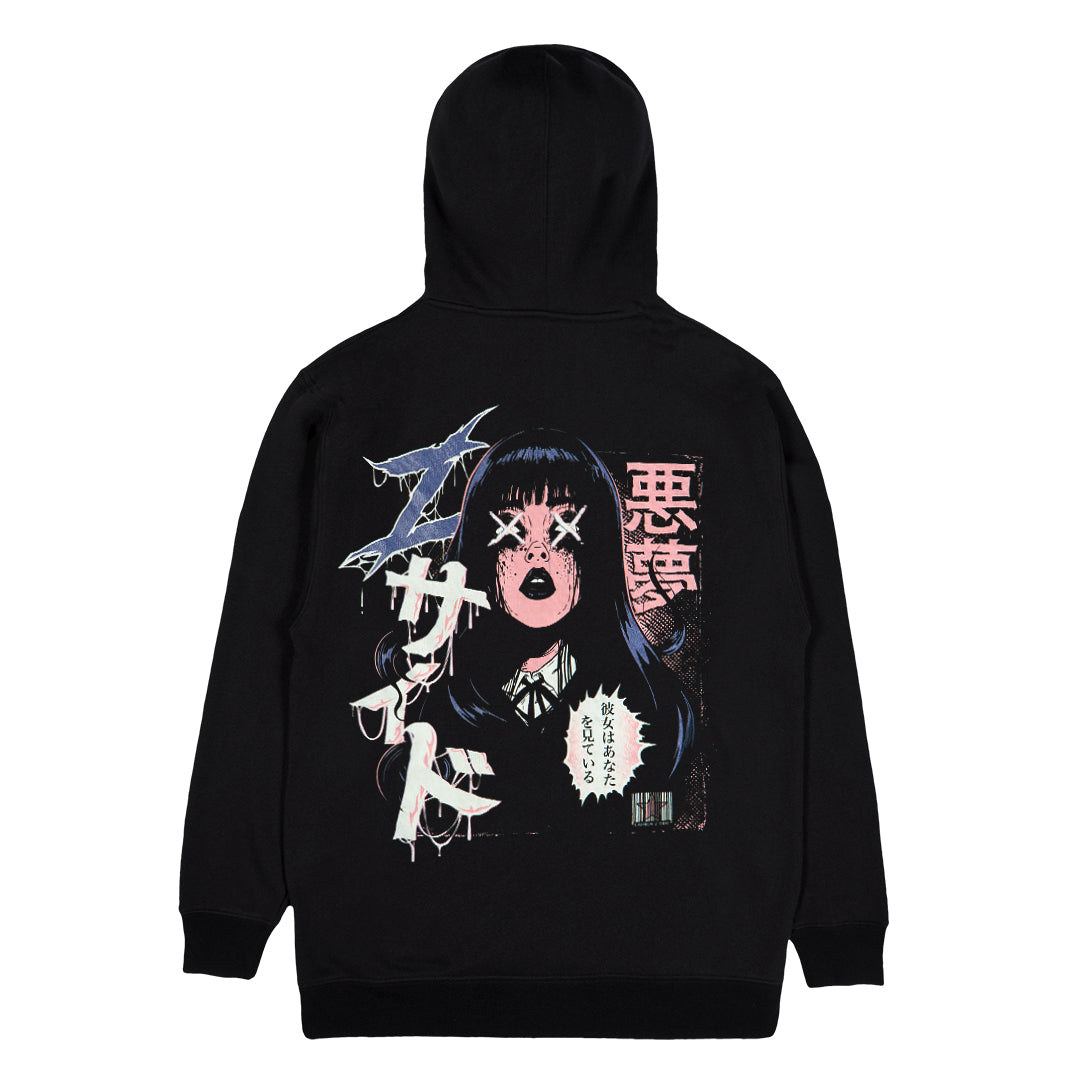 Z SIDE® | SPOOKY GLOW IN THE DARK HOODIE (BLACK)