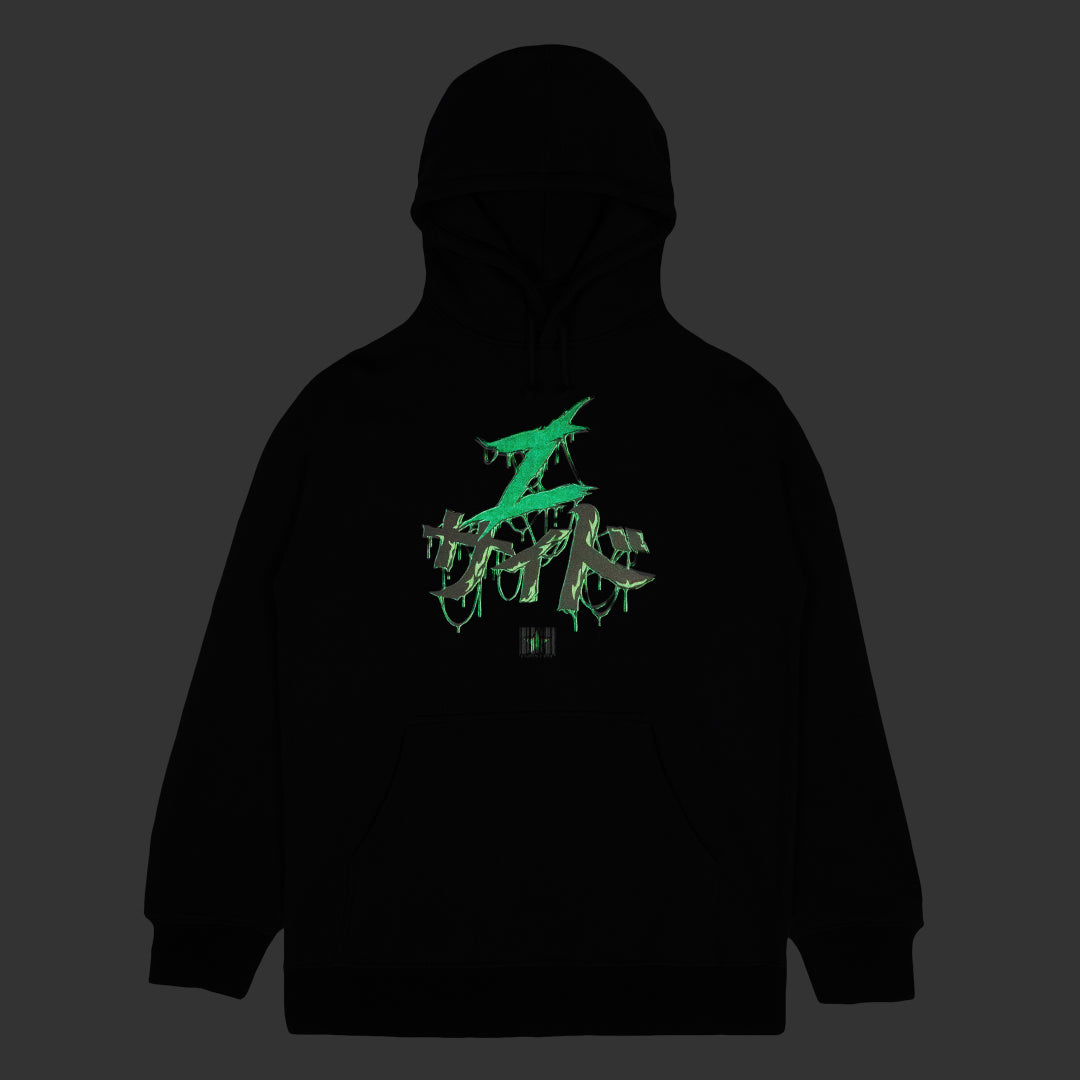 Z SIDE® | SPOOKY GLOW IN THE DARK HOODIE (BLACK)